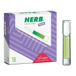 HERB MICRO FILTER ΠΙΠΕΣ ΜΕ ΦΙΛΤΡO ΓΙΑ SLIM ΤΣΙΓΑΡΟ 12τμχ.