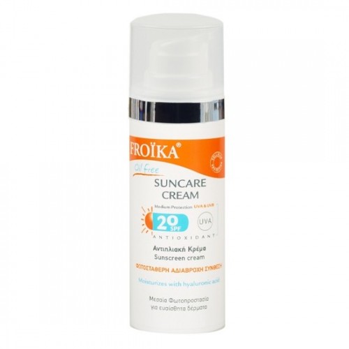 FROIKA SUNCARE CREAM SPF20 OIL FREE 50ml FROIKA SUNCARE CREAM SPF20 OIL FREE 50ml