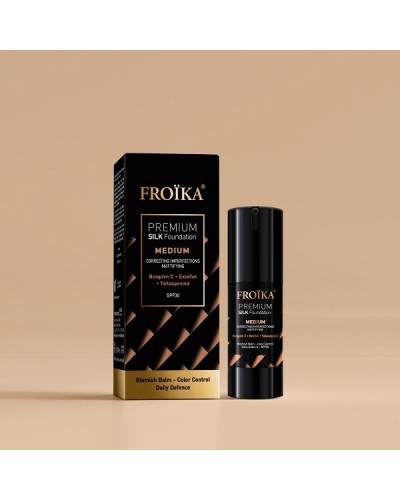 FROIKA PREMIUM SILK FOUNDATION MEDIUM SPF30 30ML