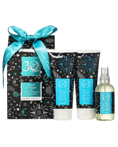 FRESH LINE XMAS MENCARE WOOD & PEPPER ΣΑΜΠΟΥΑΝ 200ML & ΑΦΡΟΛΟΥΤΡΟ ΣΩΜΑΤΟΣ 200ML & ΑΡΩΜΑΤΙΚΟ ΝΕΡΟ ΣΩΜΑΤΟΣ 150ML