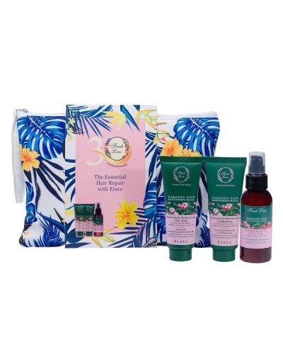 FRESH LINE PROMO ERATO ESSENTIALS SET HAIR WASH 75ML & CONDITIONER 75ML & LEAVE-IN SERUM 100ML