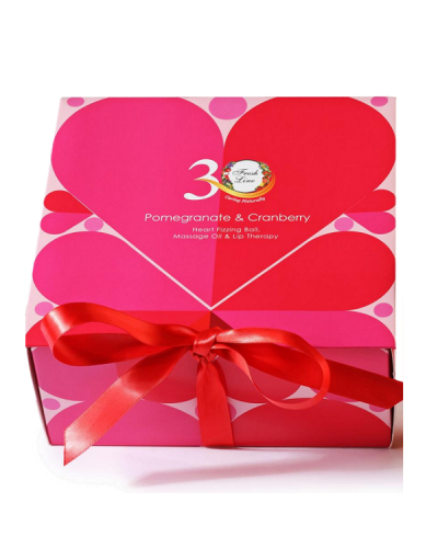 FRESH LINE VALENTINE'S SET SPECIAL EDITION ΛΑΔΙ ΜΑΣΑΖ 100ML & ΘΕΡΑΠΕΙΑ ΧΕΙΛΙΩΝ 5,4G & ΑΝΑΒΡΑΖΟΥΣΑ ΜΠΑΛΑ ΣΕ ΣΧΗΜΑ ΚΑΡΔΙΑΣ