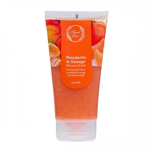 FRESH LINE MANDARIN & ORANGE SHOWER SCRUB 150ML