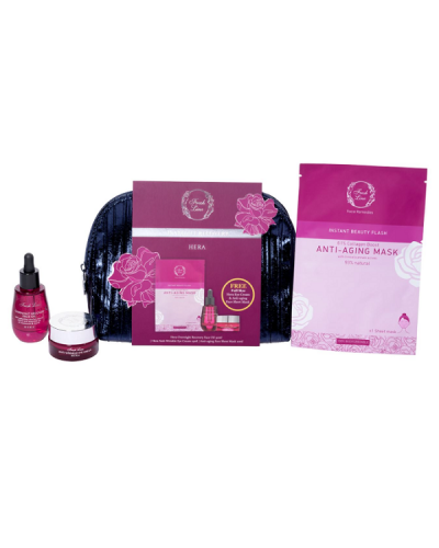 FRESH LINE PROMO HERA OVERNIGHT OIL 30ml & EYE CREAM 15ml & ANTIAGING SHEET MASK 10ml