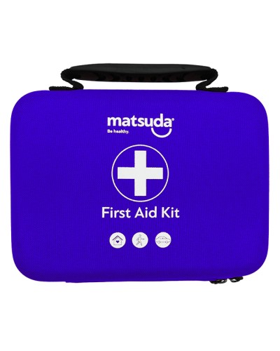 MATSUDA FIRST AID KIT ΦΑΡΜΑΚΕΙΟ ΠΡΩΤΩΝ ΒΟΗΘΕΙΩΝ ΣΕ ΤΣΑΝΤΑΚΙ ΚΕΝΟ ΜΠΛΕ 15x20x7cm