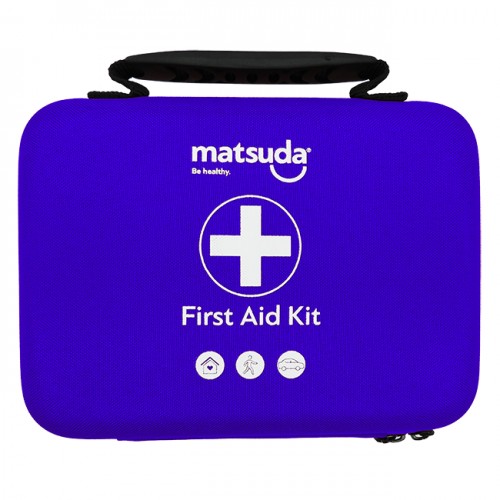 MATSUDA FIRST AID KIT ΦΑΡΜΑΚΕΙΟ ΠΡΩΤΩΝ ΒΟΗΘΕΙΩΝ ΣΕ ΤΣΑΝΤΑΚΙ ΚΕΝΟ ΜΠΛΕ 15x20x7cm