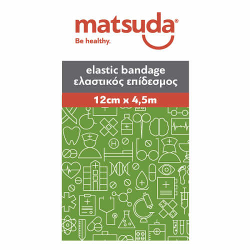 MATSUDA ΕΛΑΣΤΙΚΟΣ ΕΠΙΔΕΣΜΟΣ 12CM X 4.5M MATSUDA ΕΛΑΣΤΙΚΟΣ ΕΠΙΔΕΣΜΟΣ 12CM X 4.5M