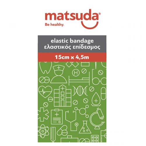MATSUDA ΕΛΑΣΤΙΚΟΣ ΕΠΙΔΕΣΜΟΣ 15CM X 4.5M MATSUDA ΕΛΑΣΤΙΚΟΣ ΕΠΙΔΕΣΜΟΣ 15CM X 4.5M