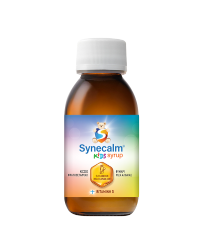 SYNECALM KIDS SYRUP ΜΕ ΜΕΛΙ & ΒΙΤΑΜΙΝΗ D 125ml