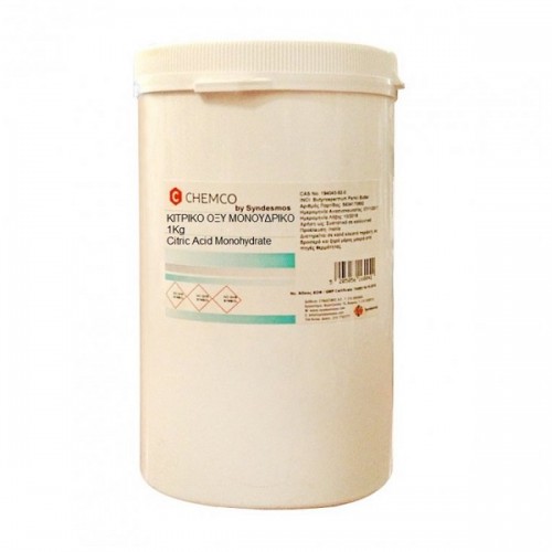 CHEMCO CITRIC ACID ΚΙΤΡΙΚΟ ΟΞΥ ΜΟΝΟΫΔΡΙΚΟ 1KG