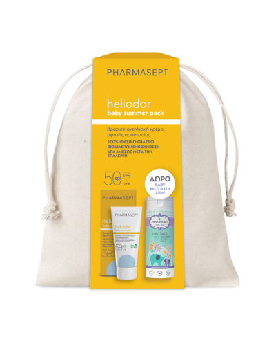 PHARMASEPT SUMMER PACK HELIODOR BABY SUN CREAM SPF50 50ML & ΔΩΡΟ BABY MILD BATH 250ML