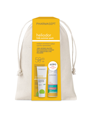 PHARMASEPT SUMMER PACK HELIODOR KIDS SUN CREAM SPF50 150ML & ΔΩΡΟ KIDS SOFT BATH 250ML