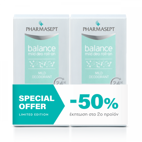 PHARMASEPT BALANCE MILD DEO ROLL-ON 2Χ50ML