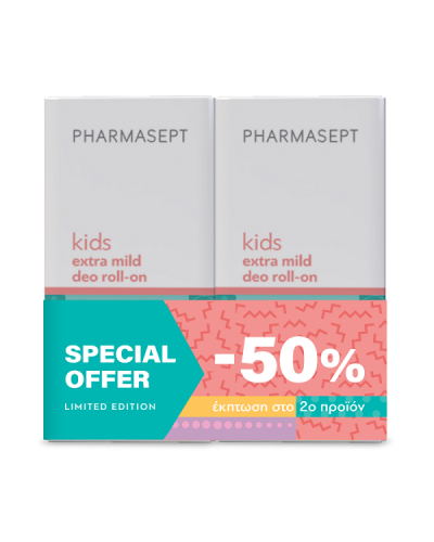 PHARMASEPT KIDS EXTRA MILD DEO ROLL-ON 2X50ML