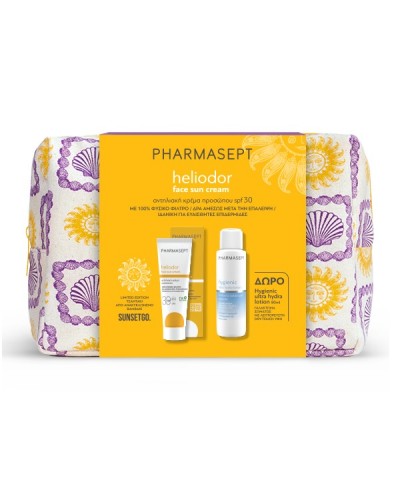 PHARMASEPT PROMO HELIODOR FACE SUN CREAM SPF30 50ml & ΔΩΡΟ HYGIENIC ULTRA HYDRA LOTION 80ml