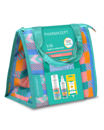 PHARMASEPT PROMO KIDS BACK TO SCHOOL SET SOFT HAIR SHAMPOO 300ML & X-LICE PROTECTIVE LOTION 100ML & ARNICA CREAM GEL 15ML & ΔΩΡΟ LUNCH BAG