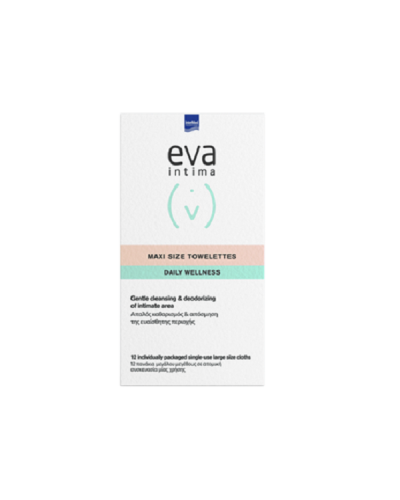 INTERMED EVA INTIMA FRESH & CLEAN MAXI SIZE TOWELETTES 12 ΑΤΟΜΙΚΑ ΦΑΚΕΛΑΚΙΑ