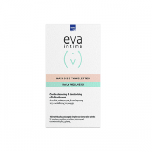 INTERMED EVA INTIMA FRESH & CLEAN MAXI SIZE TOWELETTES 12 ΑΤΟΜΙΚΑ ΦΑΚΕΛΑΚΙΑ