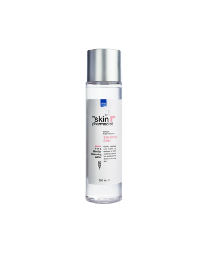 THE SKIN PHARMACIST SENSITIVE SKIN 5 IN1 MICELLAR CLEANSING WATER 200ML THE SKIN PHARMACIST SENSITIVE SKIN 5 IN1 MICELLAR CLEANSING WATER 200ML