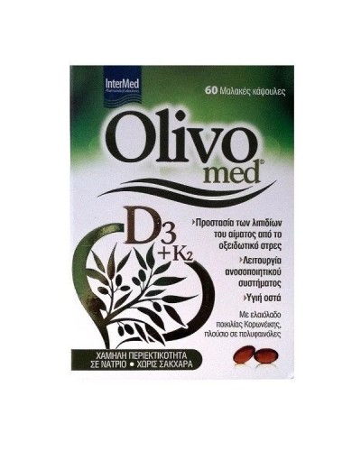 INTERMED OLIVOMED D3 & K2 60SOFTGELS