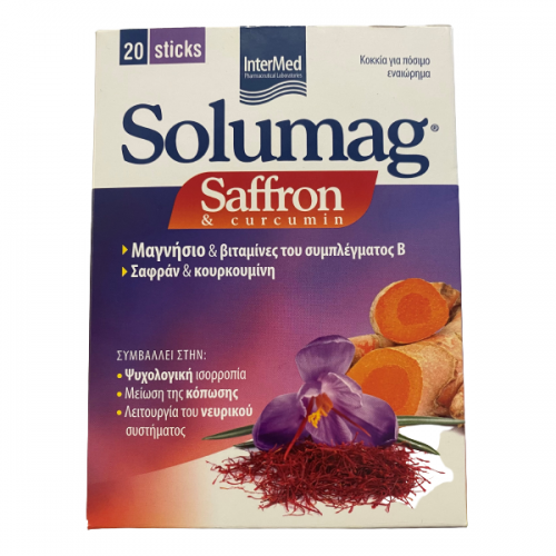 INTERMED SOLUMAG SAFFRON & CURCUMIN 20 STICKS