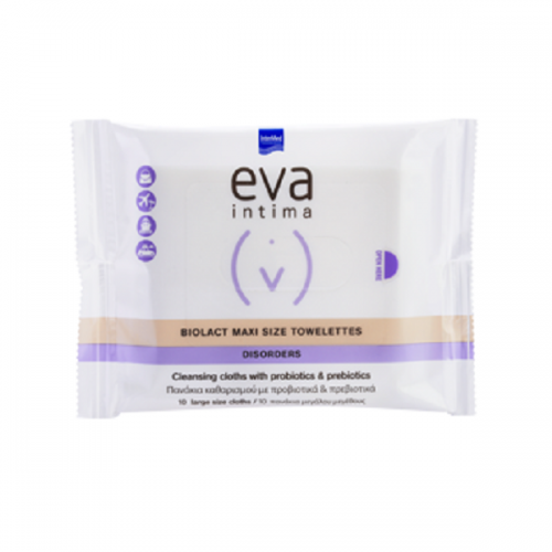 EVA INTIMA BIOLACT MAXI SIZE TOWELETTES 10ΤΜΧ