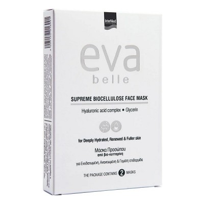 EVA BELLE SUPREME BIOCELLULOSE FACE MASK 2τμχ