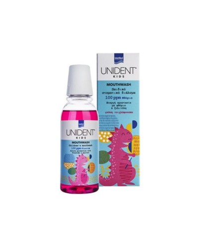 INTERMED UNIDENT KIDS MOUTHWASH 100ppm F 250ml