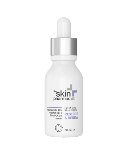 THE SKIN PHARMACIST RESTORE & RENEW NIACINAMIDE 10% (VITAMIN B3) + ZINC PCA 1% SERUM 30ml