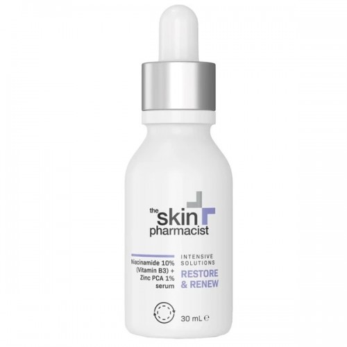 THE SKIN PHARMACIST RESTORE & RENEW NIACINAMIDE 10% (VITAMIN B3) + ZINC PCA 1% SERUM 30ml