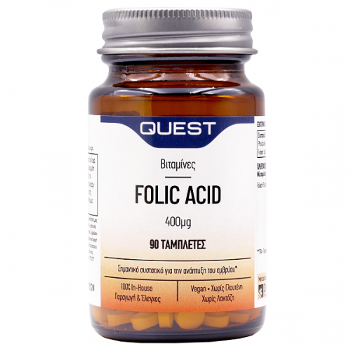 QUEST FOLIC ACID 400MG 90TABS