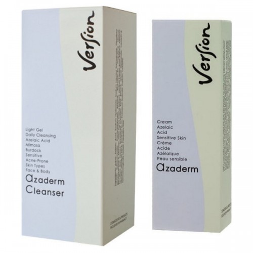 VERSION AZADERM CLEANSER 200ml & ΔΩΡΟ AZADERM CREAM 30ml