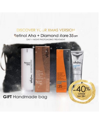 VERSION PROMO RETINOL AHA 50ML & DIAMOND RARE 35 SPF 60ML & ΔΩΡΟ ΧΕΙΡΟΠΟΙΗΤΟ ΓΟΥΝΙΝΟ ΤΣΑΝΤΑΚΙ