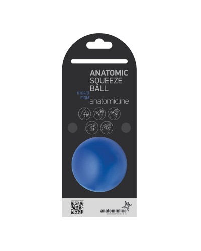 ANATOMIC LINE 6104/B ANATOMIC SQUEEZE BALL FIRM ΜΠΑΛΛΑΚΙ ΑΣΚΗΣΗΣ ΧΕΙΡΟΣ ΣΚΛΗΡΟ ΜΠΛΕ