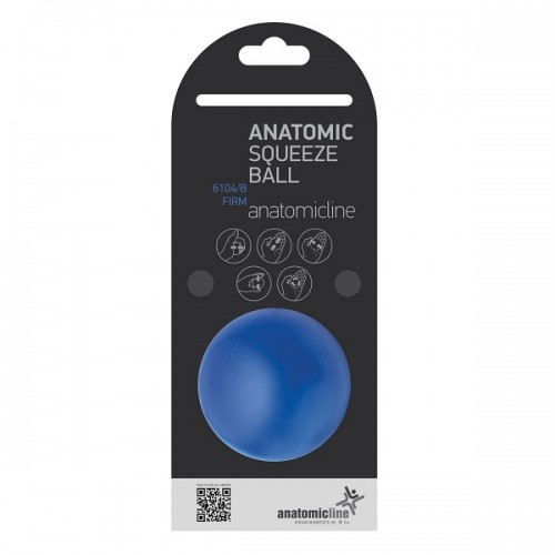 ANATOMIC LINE 6104/B ANATOMIC SQUEEZE BALL FIRM ΜΠΑΛΛΑΚΙ ΑΣΚΗΣΗΣ ΧΕΙΡΟΣ ΣΚΛΗΡΟ ΜΠΛΕ