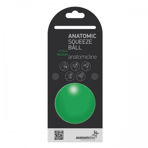 ANATOMIC LINE 6104/G ANATOMIC SQUEEZE BALL MEDIUM ΜΠΑΛΛΑΚΙ ΑΣΚΗΣΗΣ ΧΕΙΡΟΣ ΜΕΤΡΙΟ ΠΡΑΣΙΝΟ