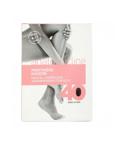 ANATOMIC LINE 1040 ΚΑΛΣΟΝ ΔΙΑΒΑΘΜΙΣΜΕΝΗΣ ΣΥΜΠΙΕΣΗΣ 40den ΜΠΕΖ 8-11mmHg SMALL