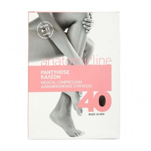 ANATOMIC LINE 1040 ΚΑΛΣΟΝ ΔΙΑΒΑΘΜΙΣΜΕΝΗΣ ΣΥΜΠΙΕΣΗΣ 40den ΜΠΕΖ 8-11mmHg SMALL