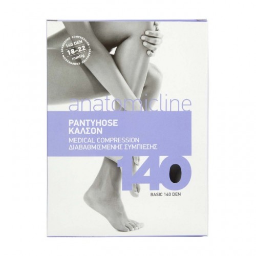 ANATOMIC LINE 1140 ΚΑΛΣΟΝ ΔΙΑΒΑΘΜΙΣΜΕΝΗΣ ΣΥΜΠΙΕΣΗΣ 140den ΜΠΕΖ 18-22mmHg SMALL