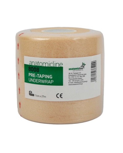 ANATOMIC LINE 8008 PRE-TAPING UNDERWRAP ΕΠΙΔΕΣΜΟΣ ΑΡΑΧΝΗ 7CM x 27M