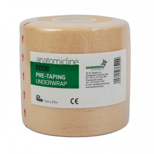 ANATOMIC LINE 8008 PRE-TAPING UNDERWRAP ΕΠΙΔΕΣΜΟΣ ΑΡΑΧΝΗ 7CM x 27M