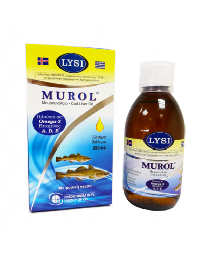 MUROL COD LIVER OIL ORAL SOLUTION ΦΥΣΙΚΗ ΓΕΥΣΗ 250ML