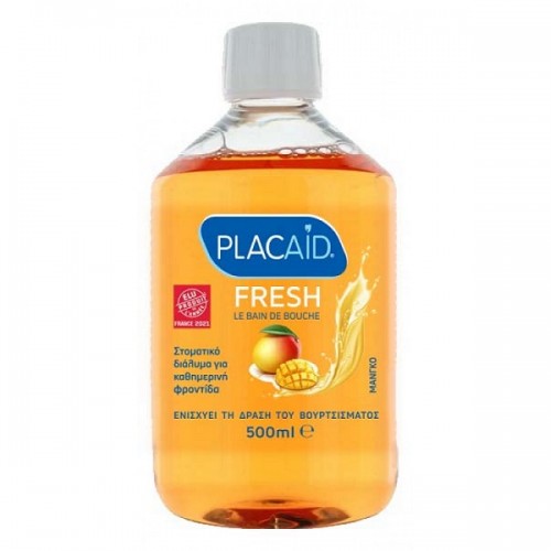 PLAC AID FRESH ΜΑΝΓΚΟ ΚΑΘΗΜΕΡΙΝΟ ΣΤΟΜΑΤΙΚΟ ΔΙΑΛΥΜΑ 500ML