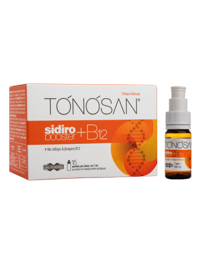 UNI-PHARMA TONOSAN SIDIROBOOSTER + B12 15 ΦΙΑΛΙΔΙΑ X 7ML