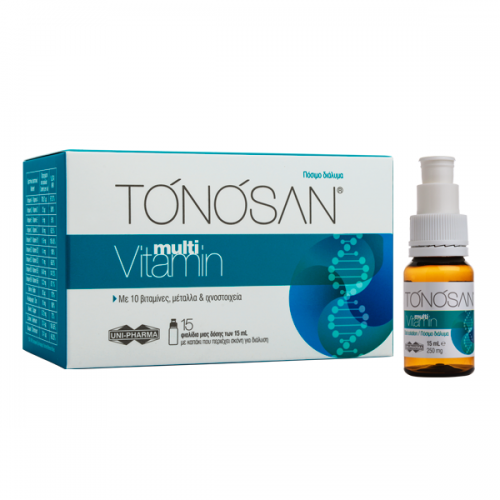 UNI-PHARMA TONOSAN MULTIVITAMIN 15 ΦΙΑΛΙΔΙΑ X 15ML