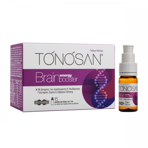 UNI-PHARMA TONOSAN BRAIN & ENERGY BOOSTER 15 ΦΙΑΛΙΔΙΑ X 15ML