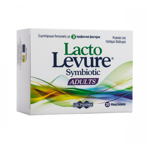 UNI-PHARMA LACTOLEVURE SYMBIOTIC ADULT 20STICKS