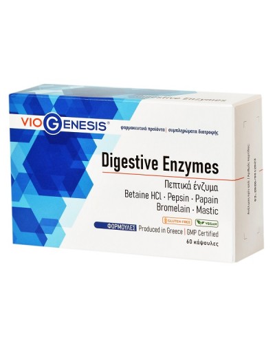 VIOGENESIS DIGESTIVE ENZYMES 60CAPS