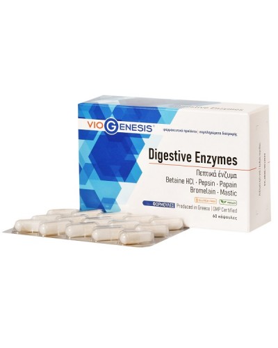 VIOGENESIS DIGESTIVE ENZYMES 60CAPS