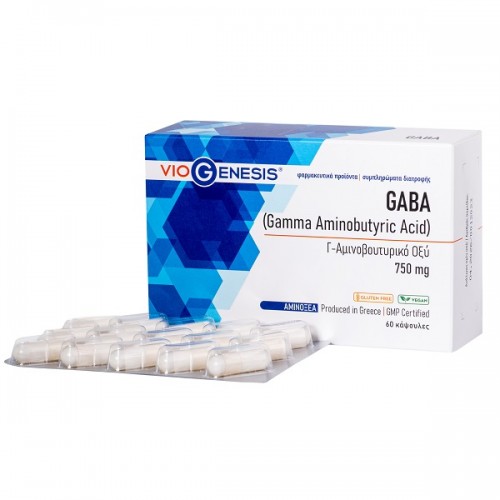 VIOGENESIS GABA 750MG 60CAPS